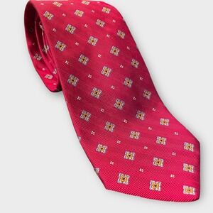 Brooks Brothers Makers Silk Tie Men's Red Floral Made in USA England Woven